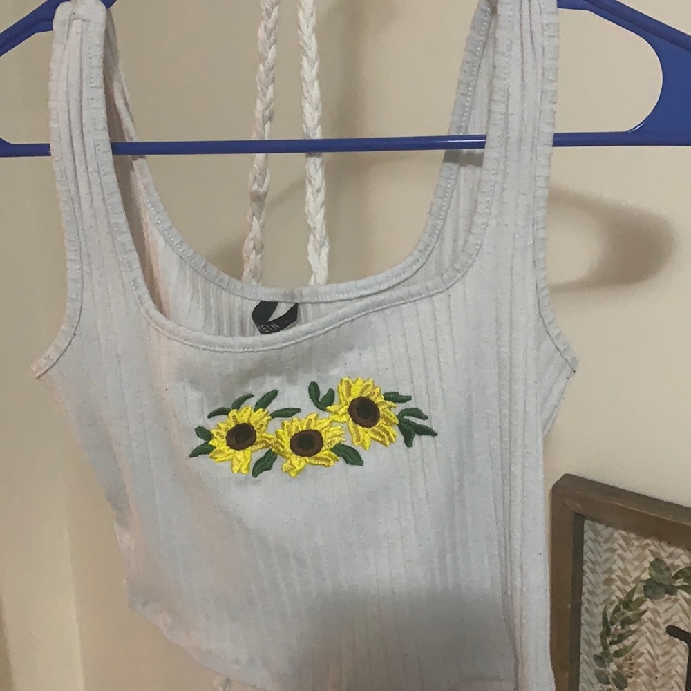 Sunflower Crop top
